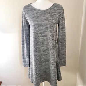 Old Navy Gray Heathered Shirt Dress